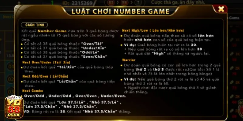 Phiêu lưu kỳ thú cùng Number Game tại cổng game Yo 88 