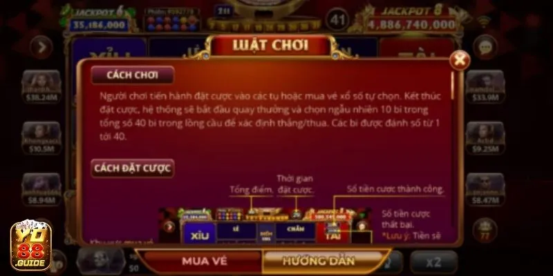 Cung cấp luật chơi chi tiết cho người chơi mới tham gia