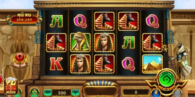 Một bàn chơi slot tại Bí Mật Cleopatra Yo88 