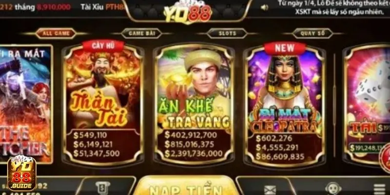 Tìm kiếm chơi nổ hũ Bí mật Cleopatra YO88 nhanh chóng